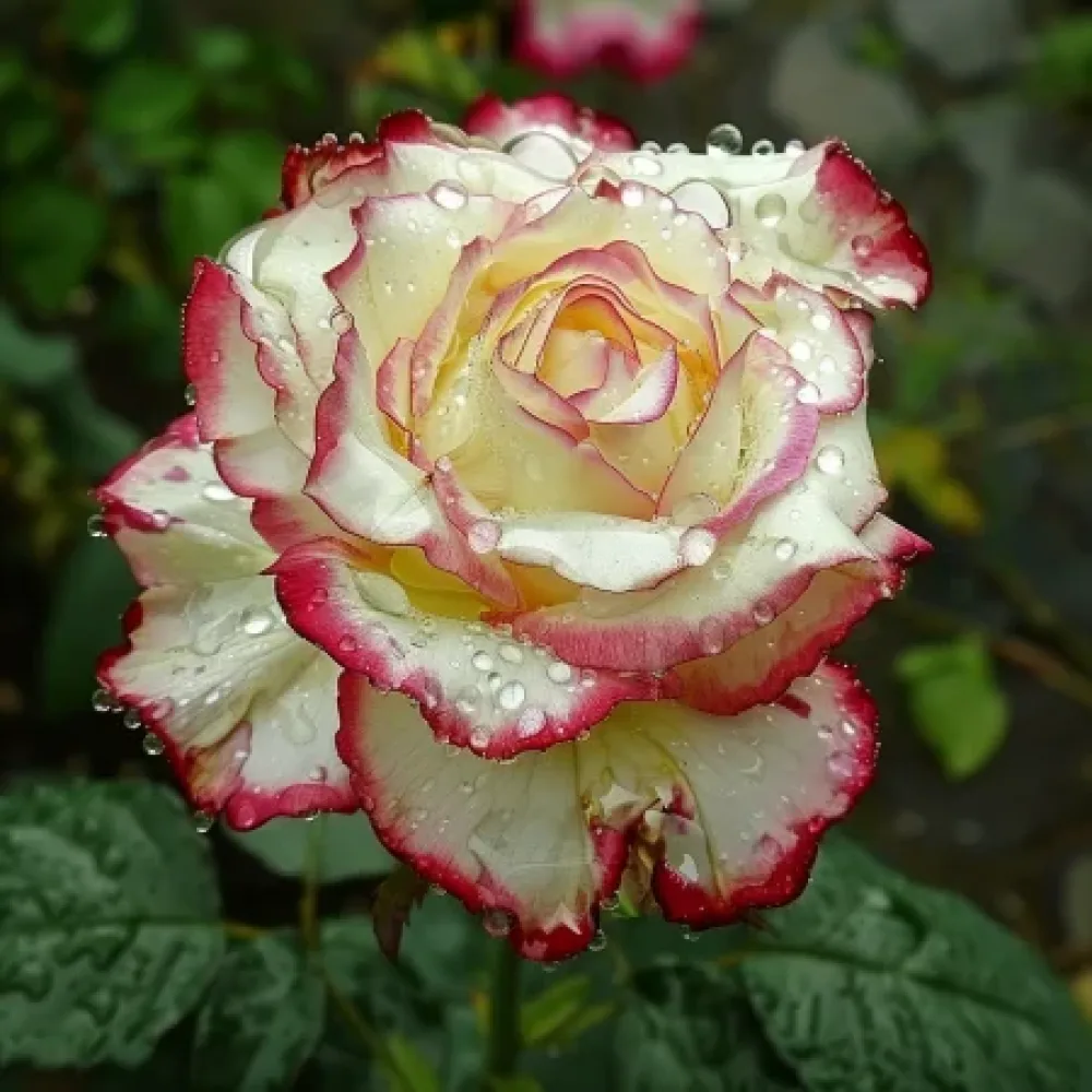 Rózsa Creamy Fiery Ray - szabadgyökerű