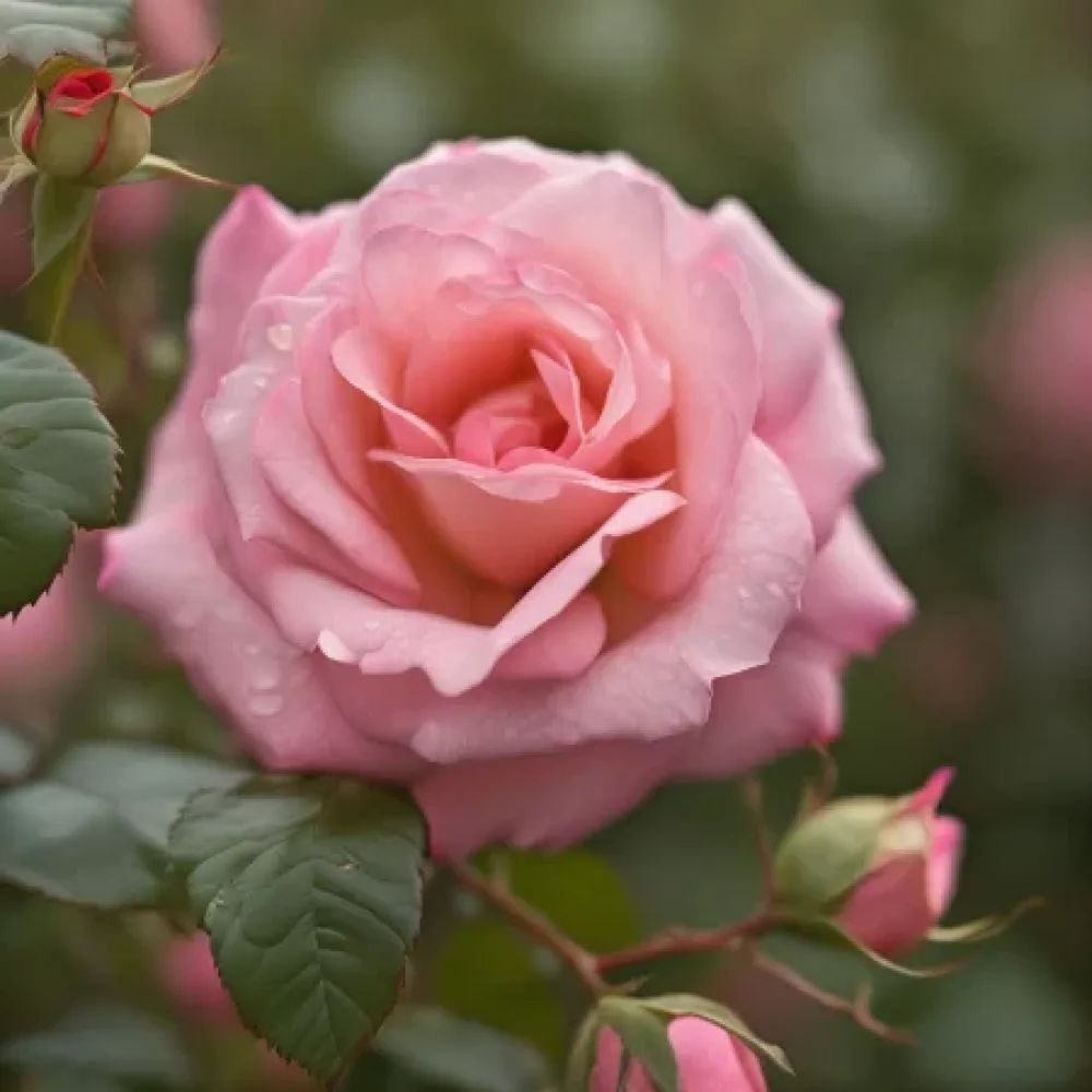 Rózsa Pink Snow Whirl Rose - szabadgyökerű